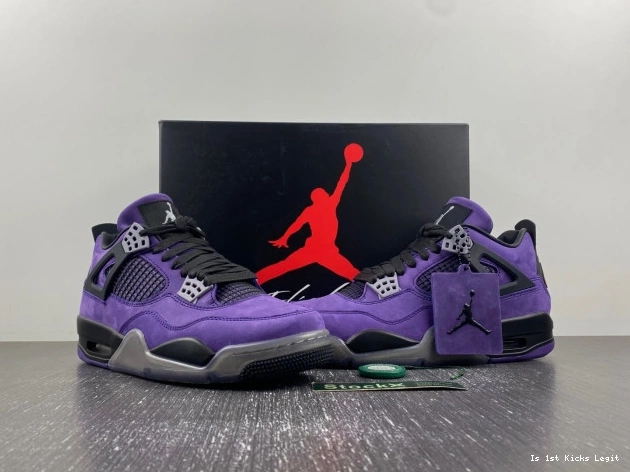 Air Purple x Travis Suede Scott 4 Jordan 0817